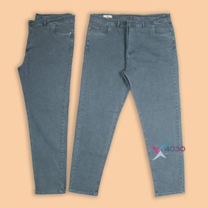 شلوار جین آبی لاجوردی سوپر سایز مردانه ( 4153 )