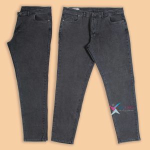 شلوار جین زغالی سوپر سایز مردانه ( 4139 )