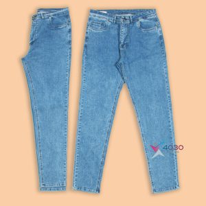 شلوار جین آبی روشن سایز بزرگ مردانه ( 4144 )