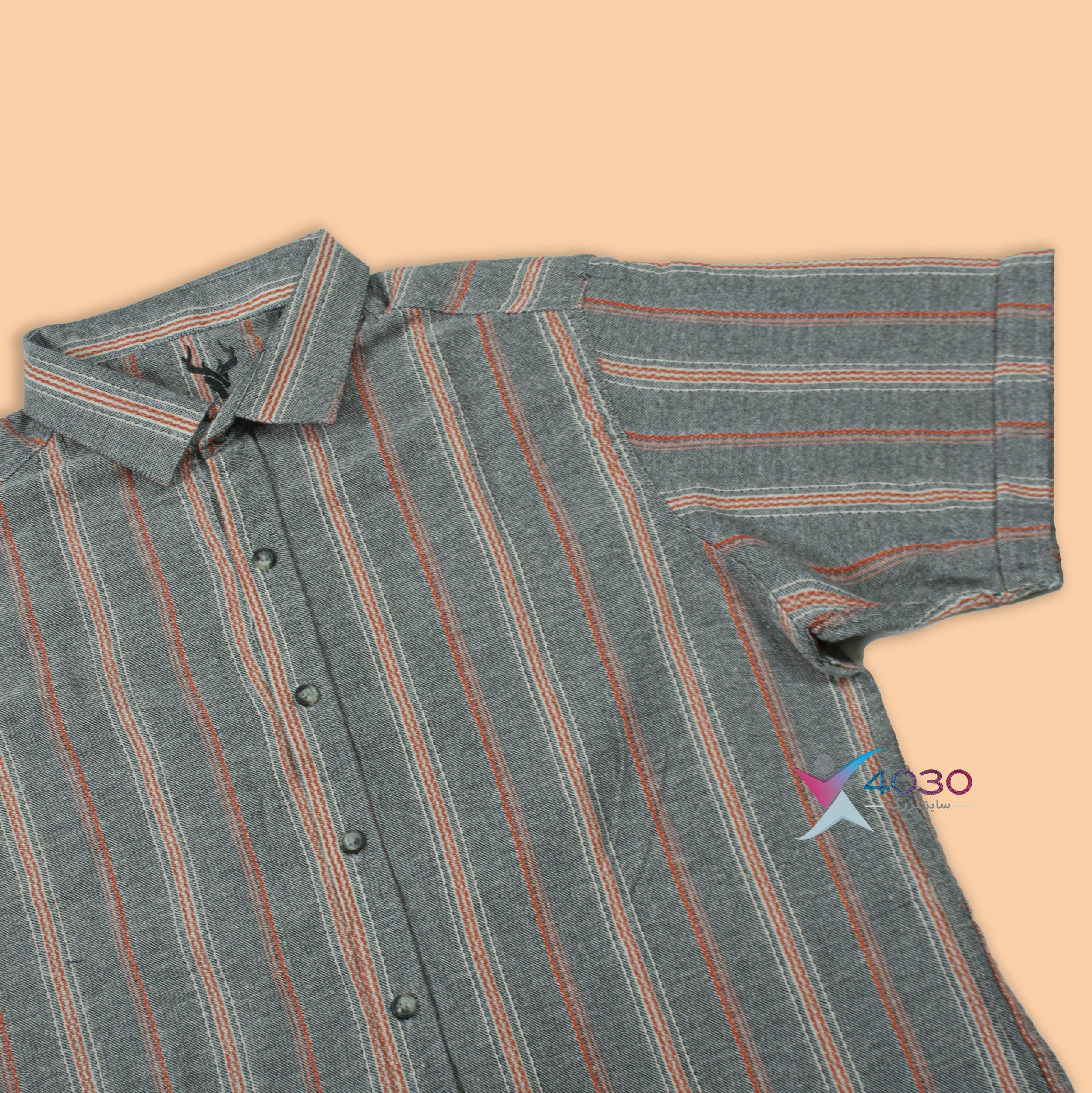 پیراهن آستین کوتاه سایز بزرگ مردانه ( 2302 ) - Image 2