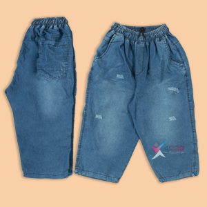 شلوارک جین آبی لی سایز بزرگ مردانه ( 3348 )