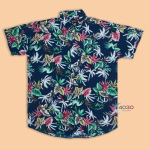 پیراهن هاوایی آستین کوتاه
