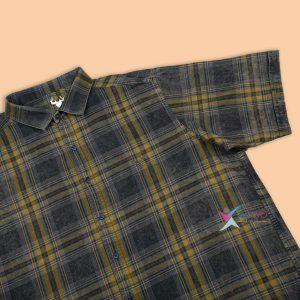 پیراهن جین آستین کوتاه سایز بزرگ مردانه ( 2335 )