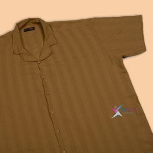 پیراهن یقه انگلیسی آستین کوتاه سایز بزرگ مردانه ( 2352 )