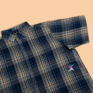 پیراهن جین آستین کوتاه سایز بزرگ مردانه ( 2351 )