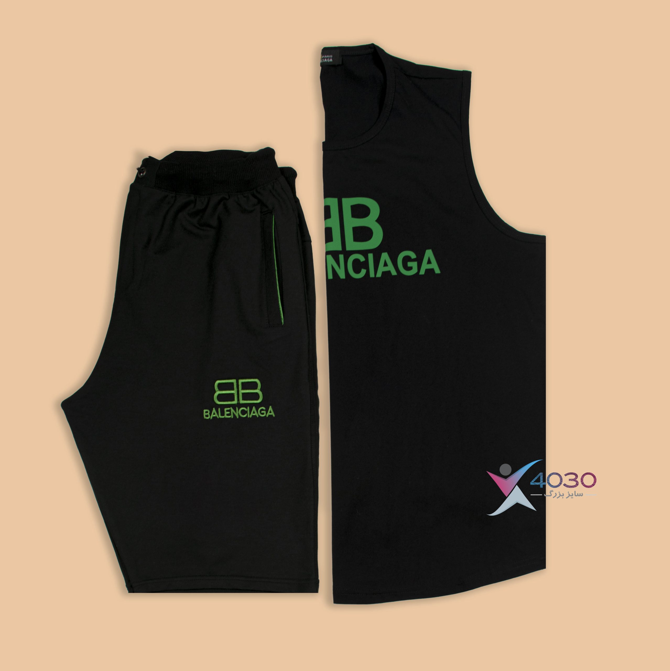 ست تاپ و شلوارک سایز بزرگ مردانه ( 629 )