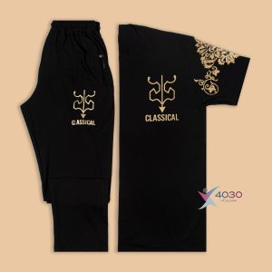 ست تیشرت و شلوار طلاکوب