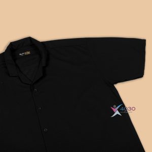 پیراهن یقه انگلیسی آستین کوتاه سایز بزرگ مردانه ( 2402 )