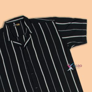 پیراهن یقه انگلیسی آستین کوتاه سایز بزرگ مردانه ( 2409 )