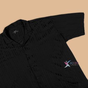 پیراهن یقه انگلیسی آستین کوتاه سایزبزرگ ( 2520 )