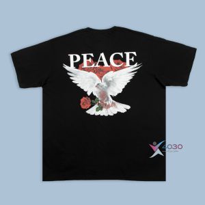 تیشرت PEACE پشت طرح دار سایزبزرگ ( 143 )