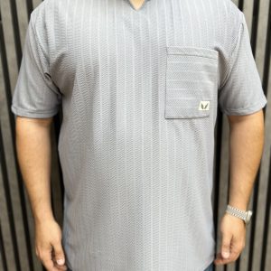 تیشرت یقه کوبایی سایزبزرگ ( 166 )