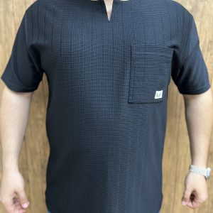 تیشرت یقه کوبایی سایزبزرگ ( 136 )
