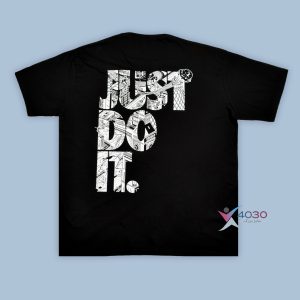 تیشرت JUST DO IT پشت طرح دار سایزبزرگ ( 188 )