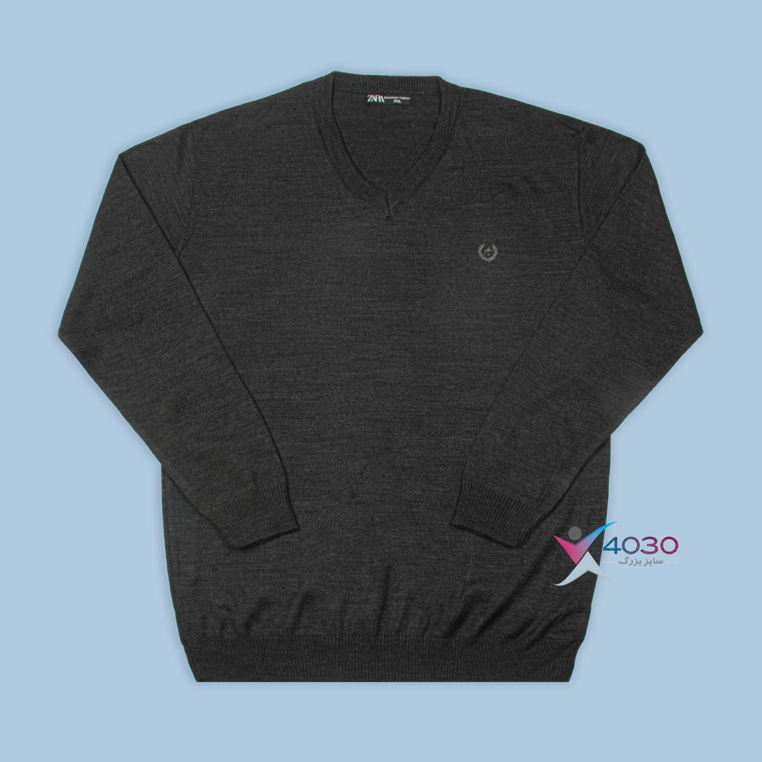 بلوز بافت یقه هفت سایزبزرگ ( 5258 ) - Image 15