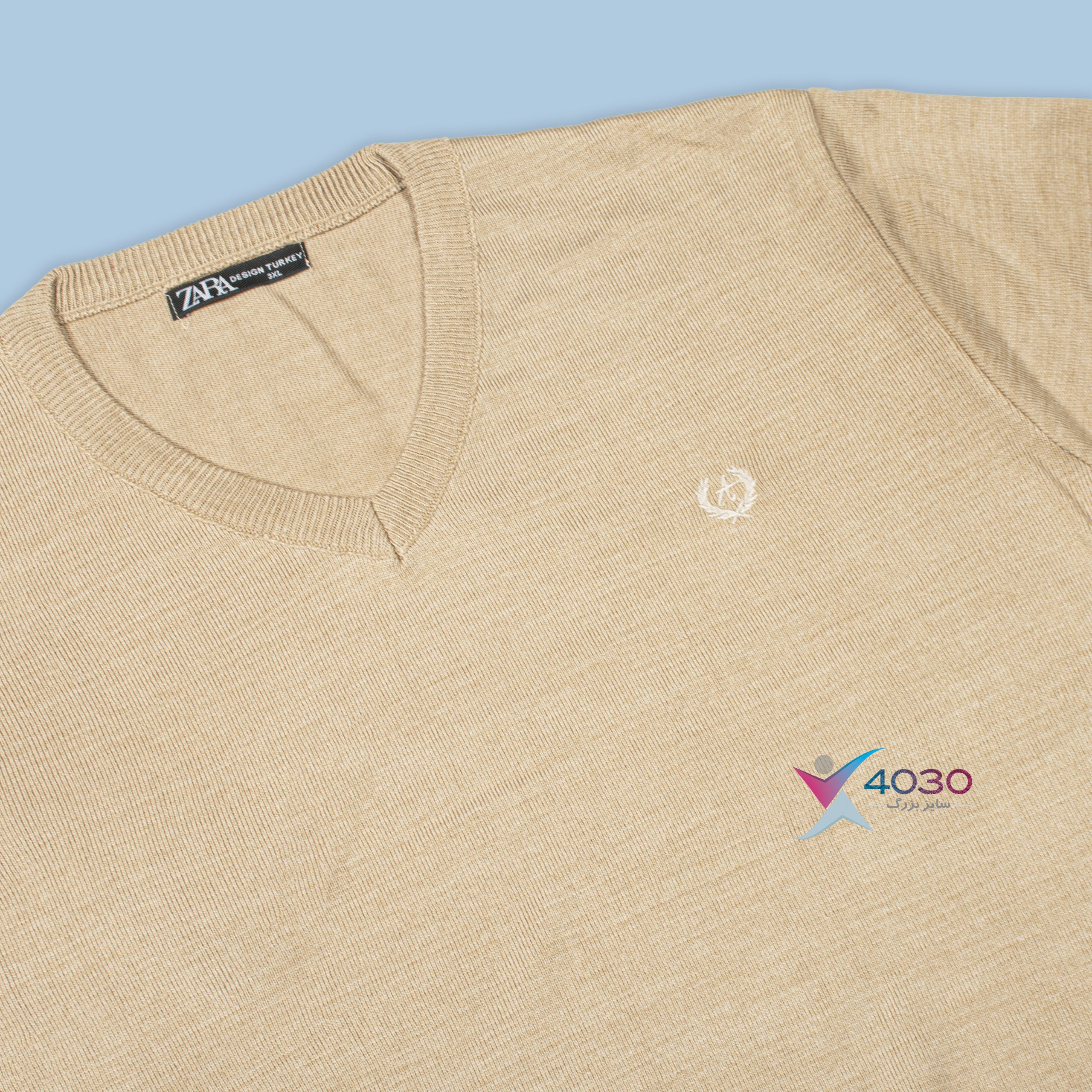 بلوز بافت یقه هفت سایزبزرگ ( 5258 ) - Image 10