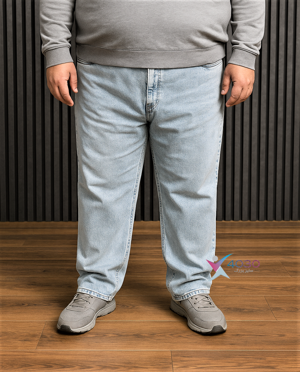 شلوار جین ICE BLUE اورجینال سوپرسایز ( 4448 ) - Image 2