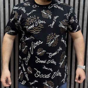 تیشرت  good vibes سایزبزرگ ( 381 )