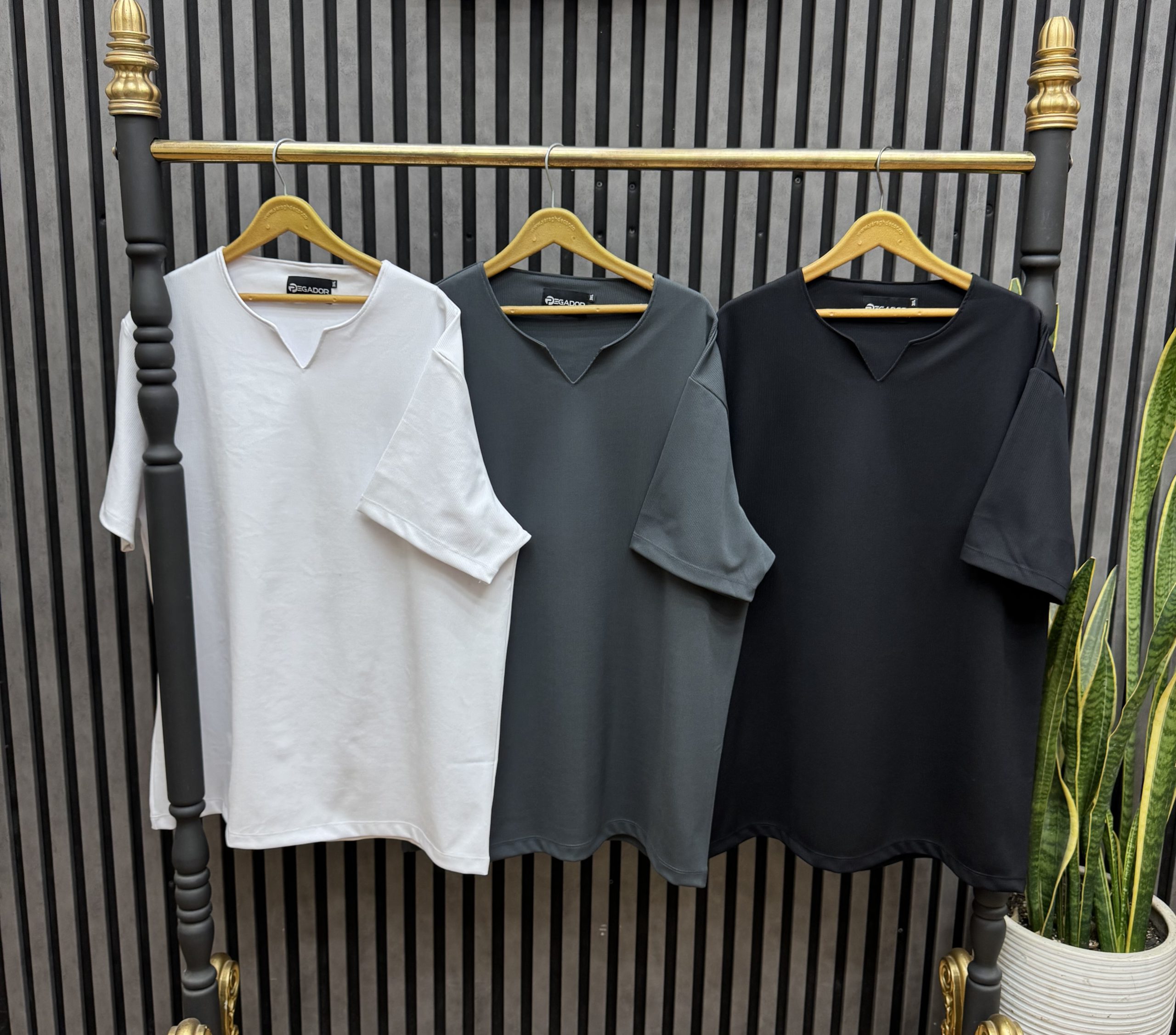 تیشرت یقه کوبایی سایزبزرگ ( 423 ) - Image 3