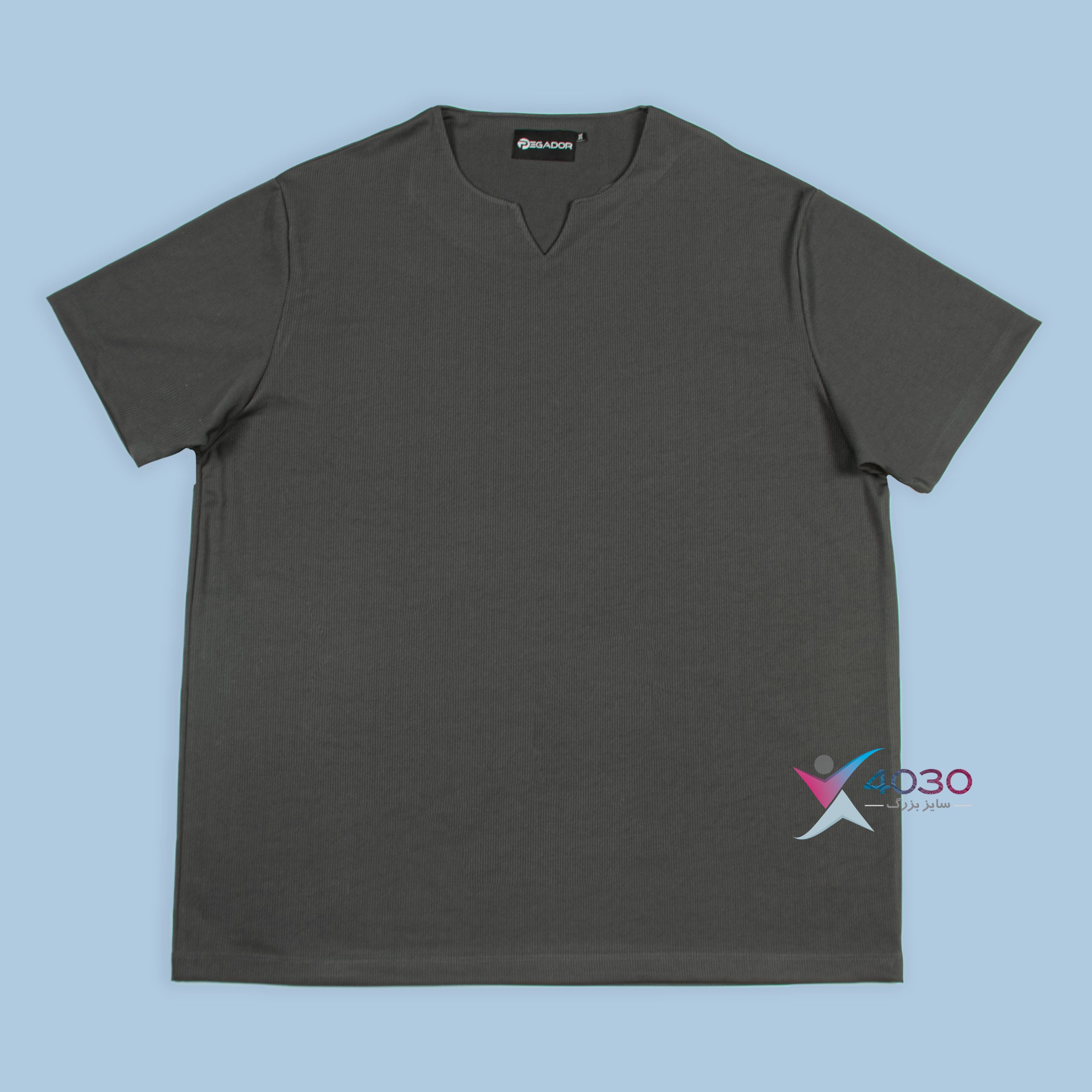 تیشرت یقه کوبایی سایزبزرگ ( 423 ) - Image 4