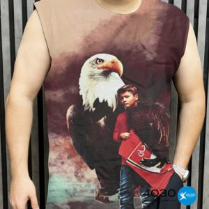 کاور Boy and Eagle پشت طرح دار سایزبزرگ ( 559 )