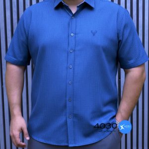 پیراهن آستین کوتاه Stripes سایزبزرگ ( 2683 )