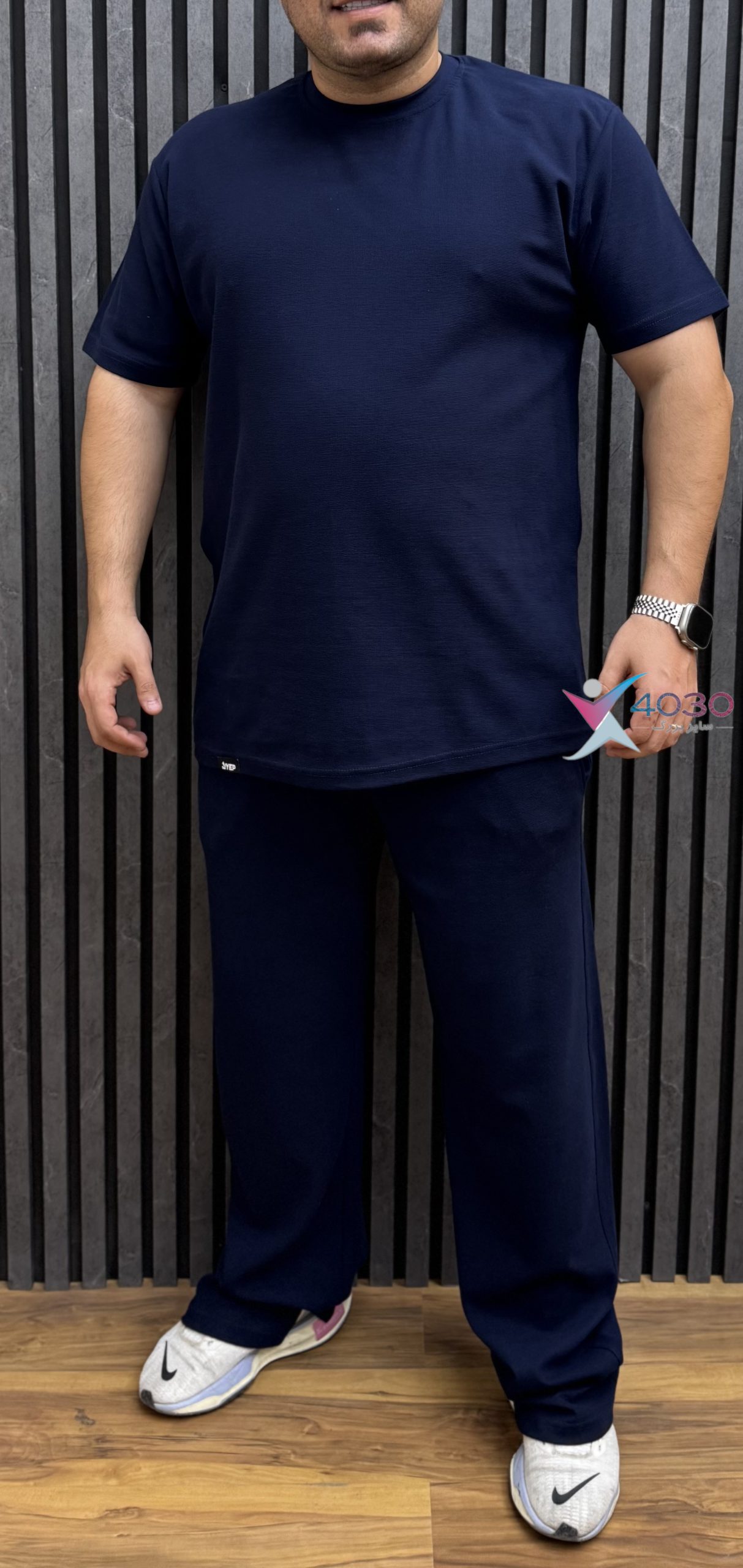 ست تیشرت و شلوار بیسکویتی YEP اورجینال سایزبزرگ ( 8259 ) - Image 2