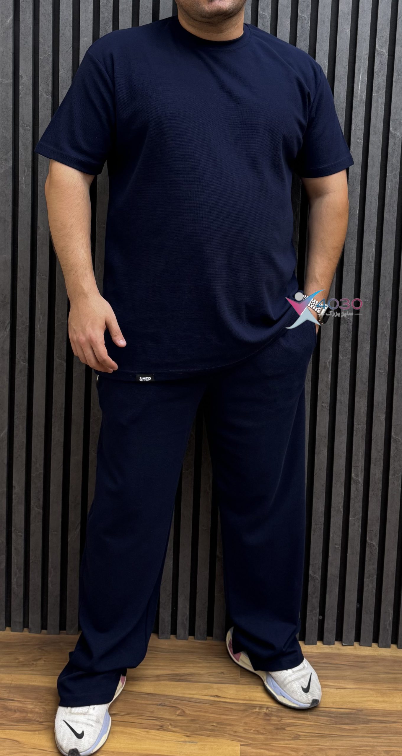 ست تیشرت و شلوار بیسکویتی YEP اورجینال سایزبزرگ ( 8259 ) - Image 3