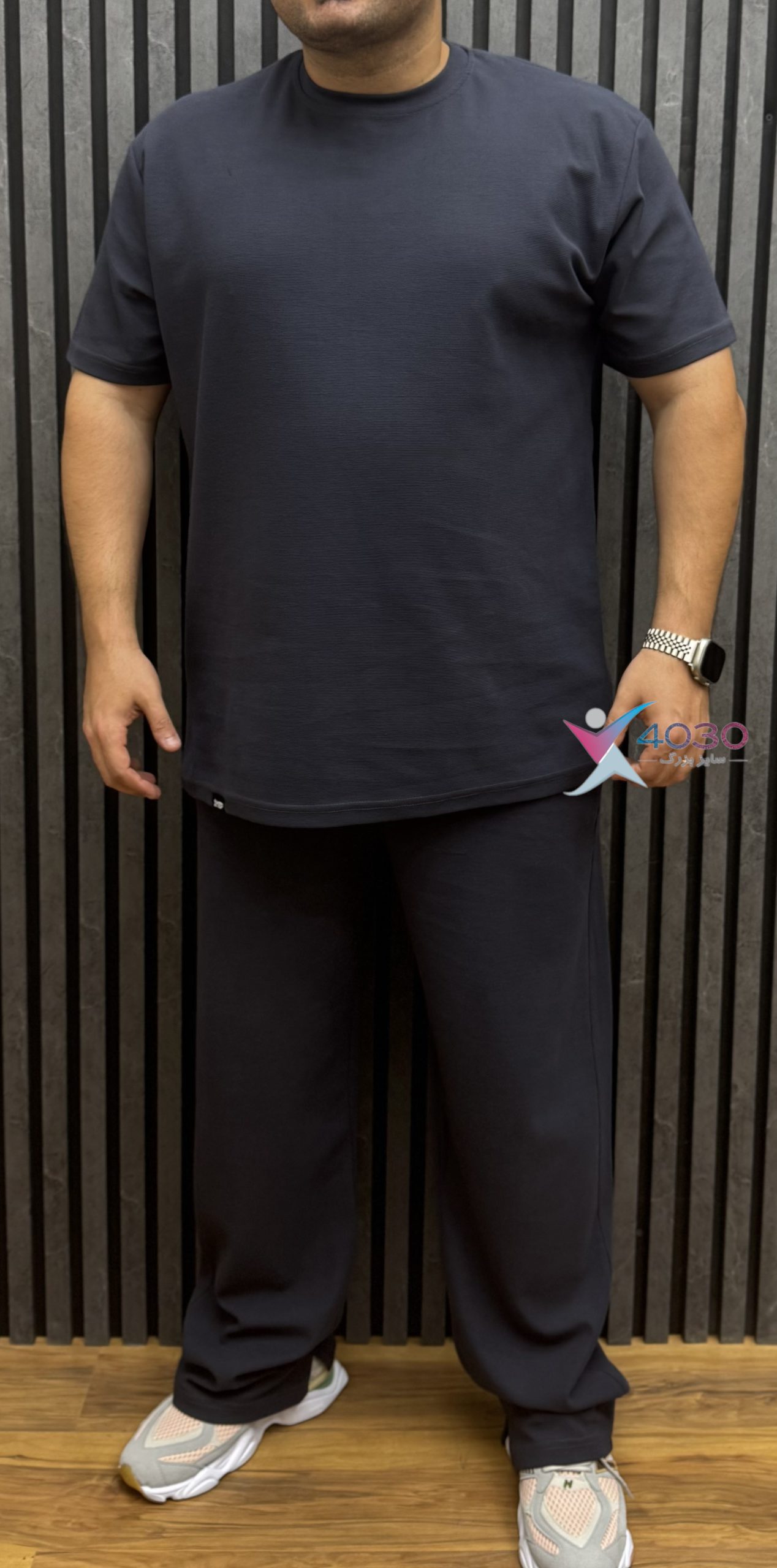 ست تیشرت و شلوار بیسکویتی YEP اورجینال سایزبزرگ ( 8260 ) - Image 2