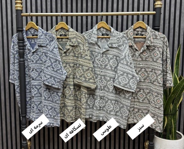 پیراهن کنفی آستین کوتاه اورجینال سایزبزرگ ( 2706 ) - Image 3