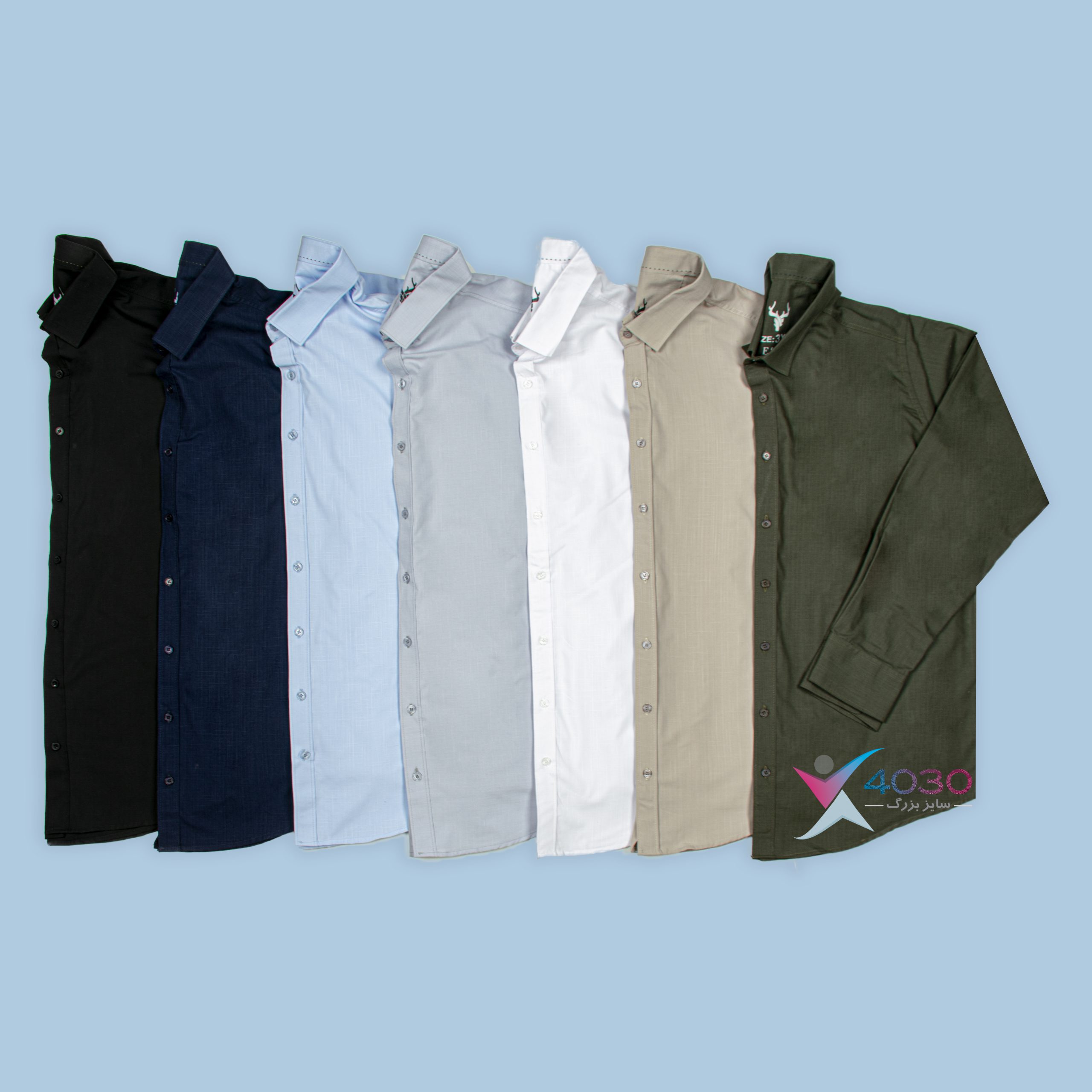 پیراهن Linen بیسیک سایزبزرگ ( 2723 )