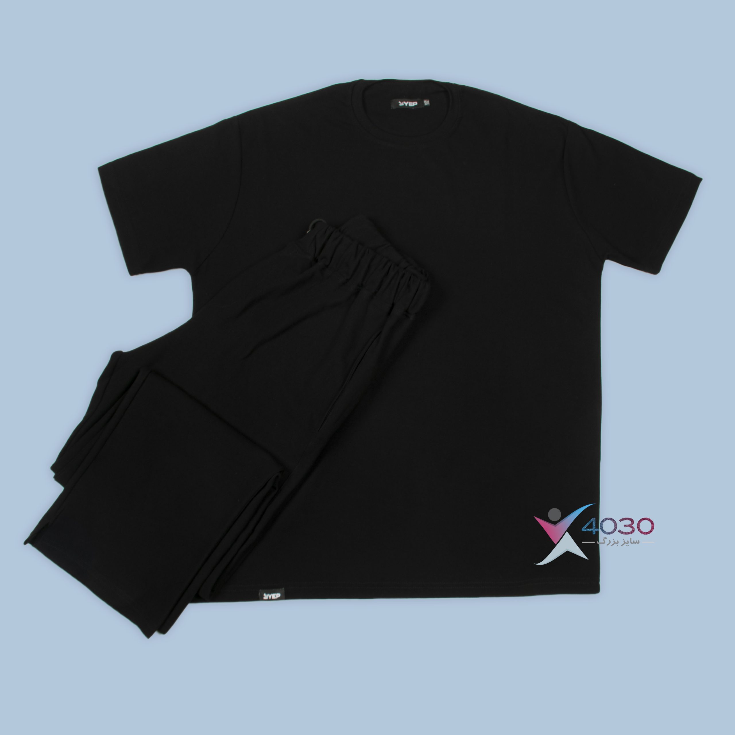 ست تیشرت و شلوار بیسکویتی YEP اورجینال سایزبزرگ ( 8258 )