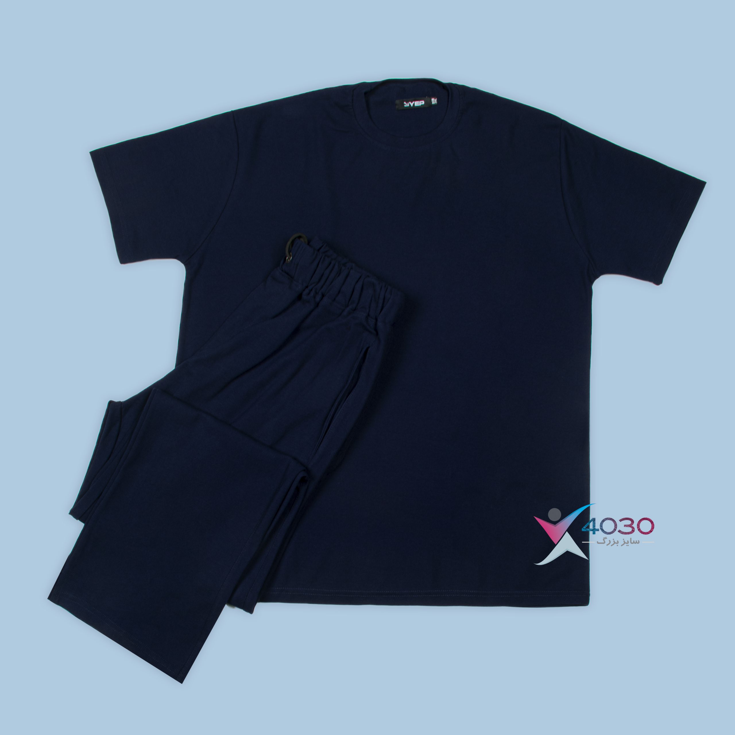 ست تیشرت و شلوار بیسکویتی YEP اورجینال سایزبزرگ ( 8259 )