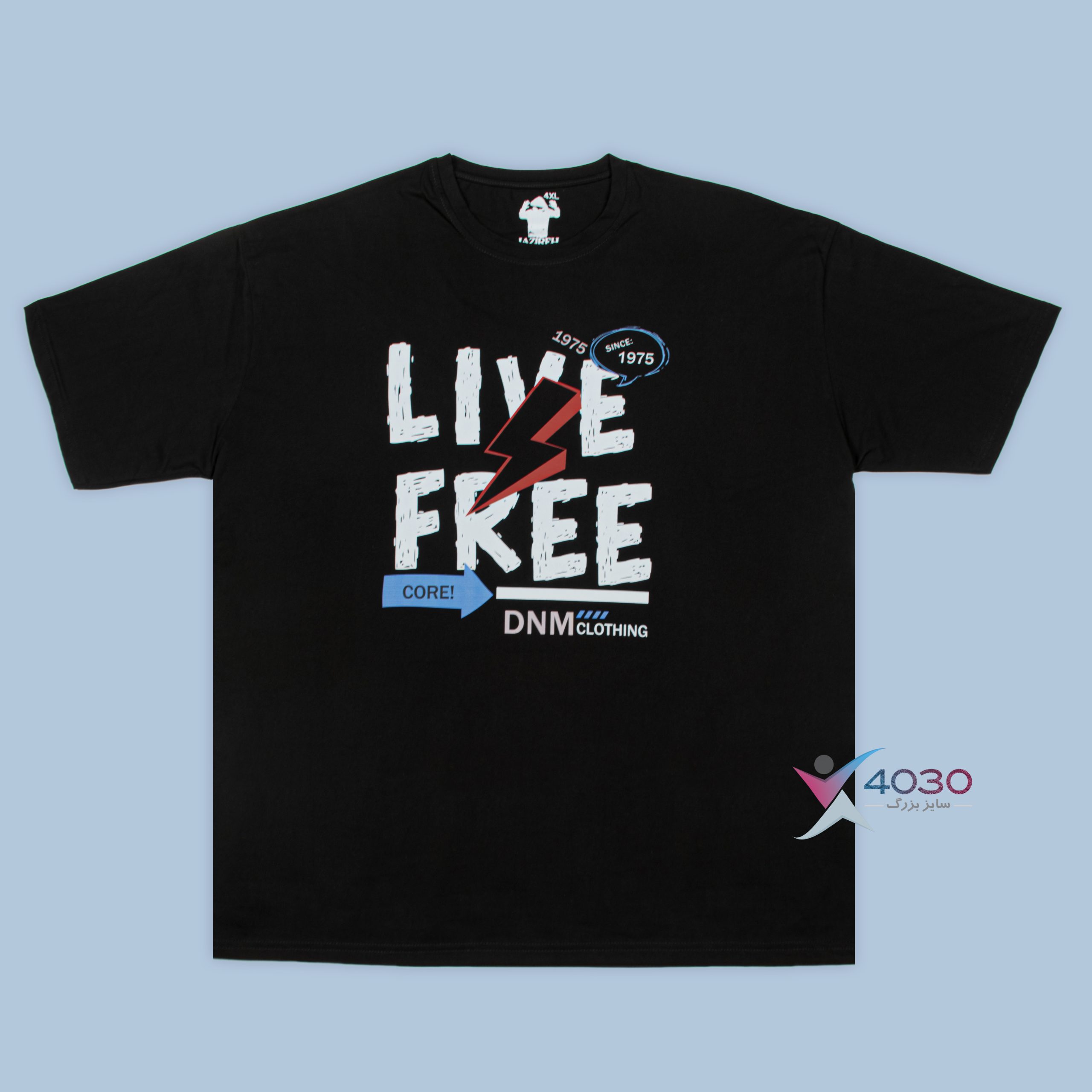 تیشرت LIVE FREE سایزبزرگ ( 651 )