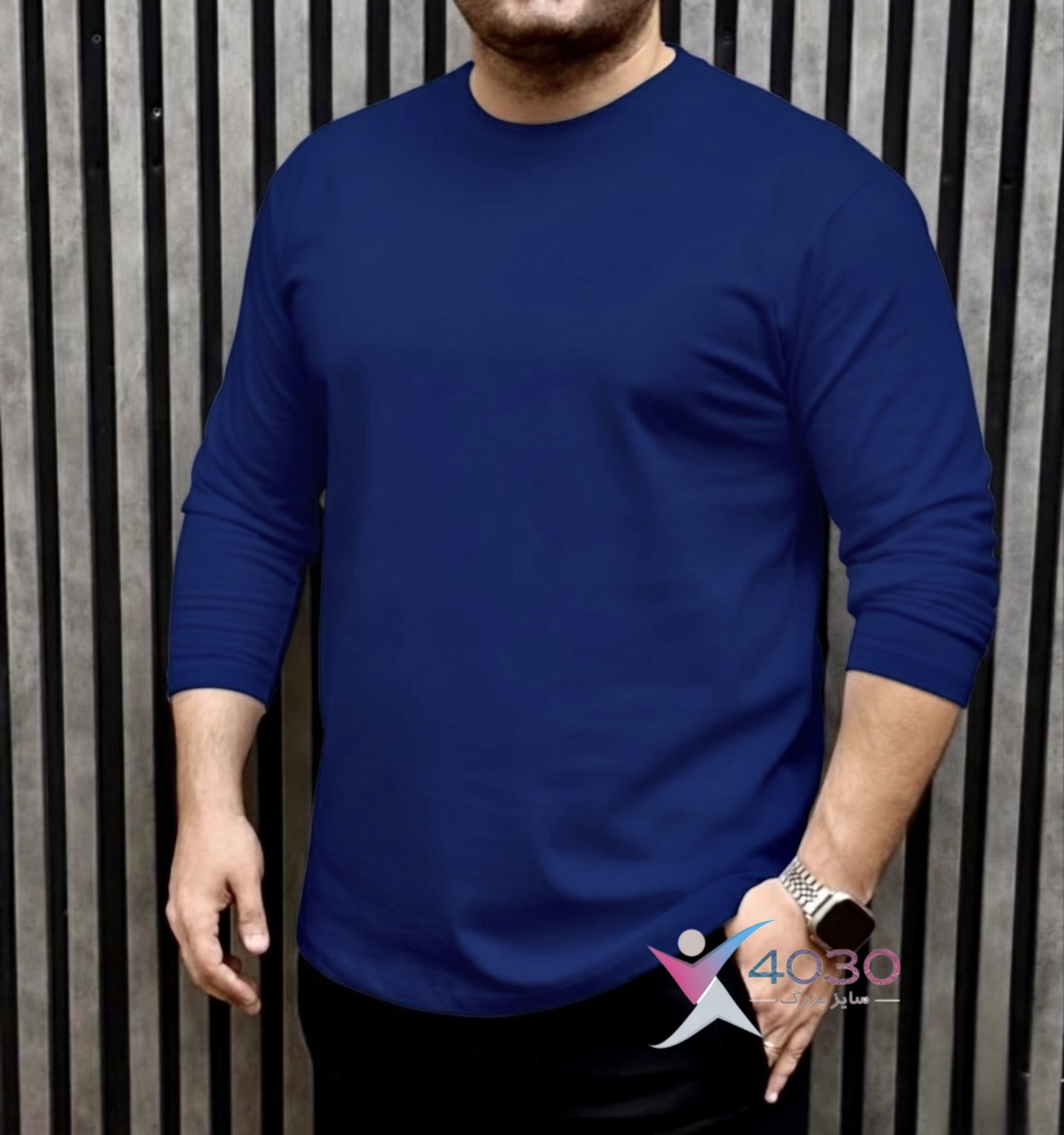 تیشرت بیسیک آستین بلند سایزبزرگ ( 320 ) - Image 8