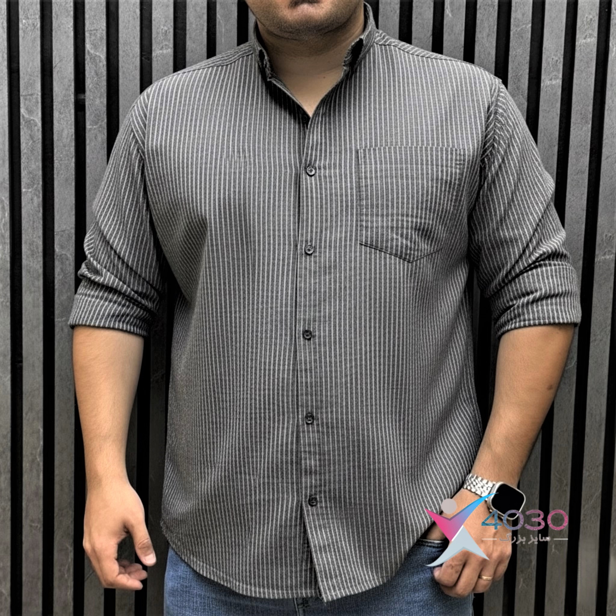 پیراهن راه راه Bonetti سایزبزرگ ( 2729 ) - Image 6