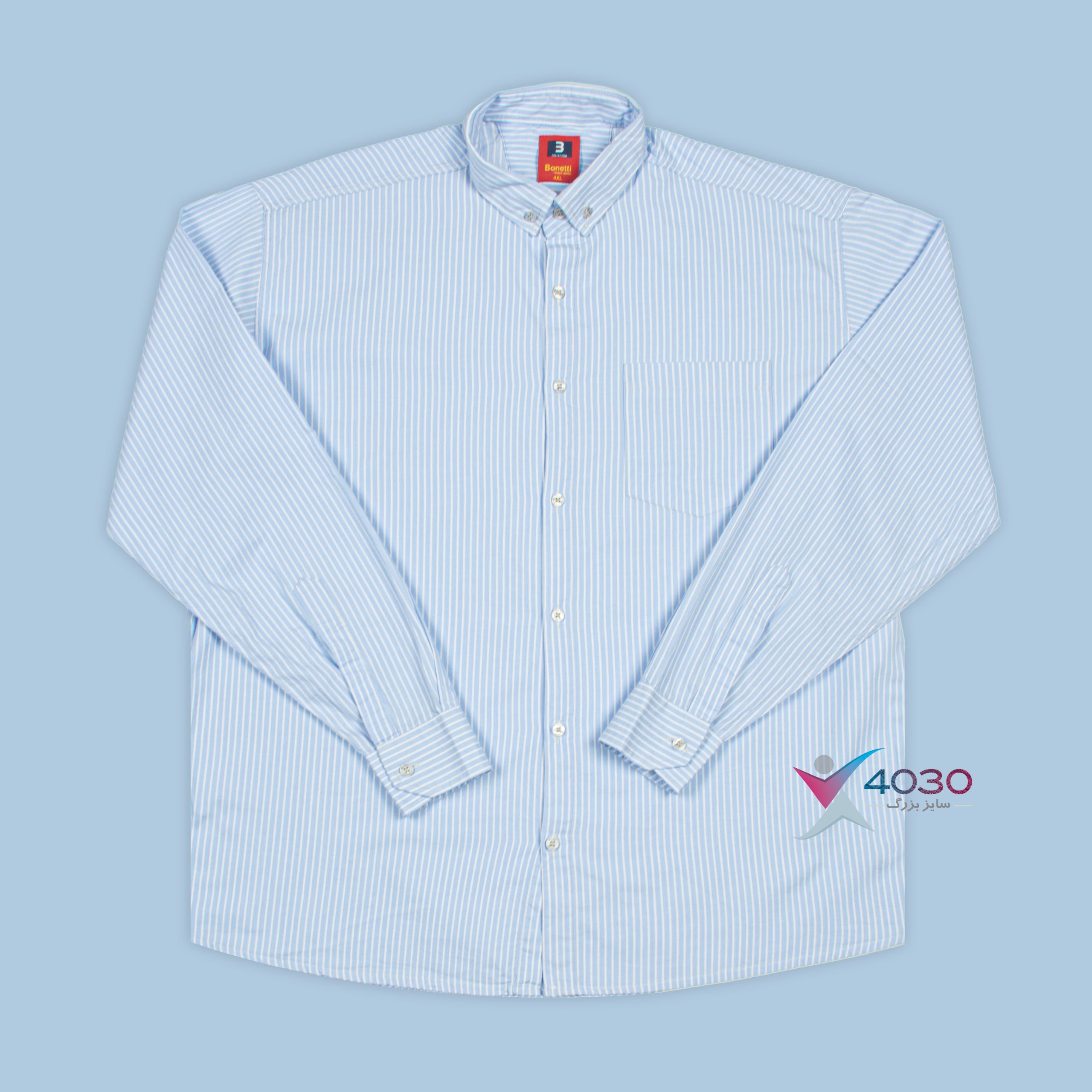 پیراهن راه راه Bonetti سایزبزرگ ( 2729 ) - Image 14