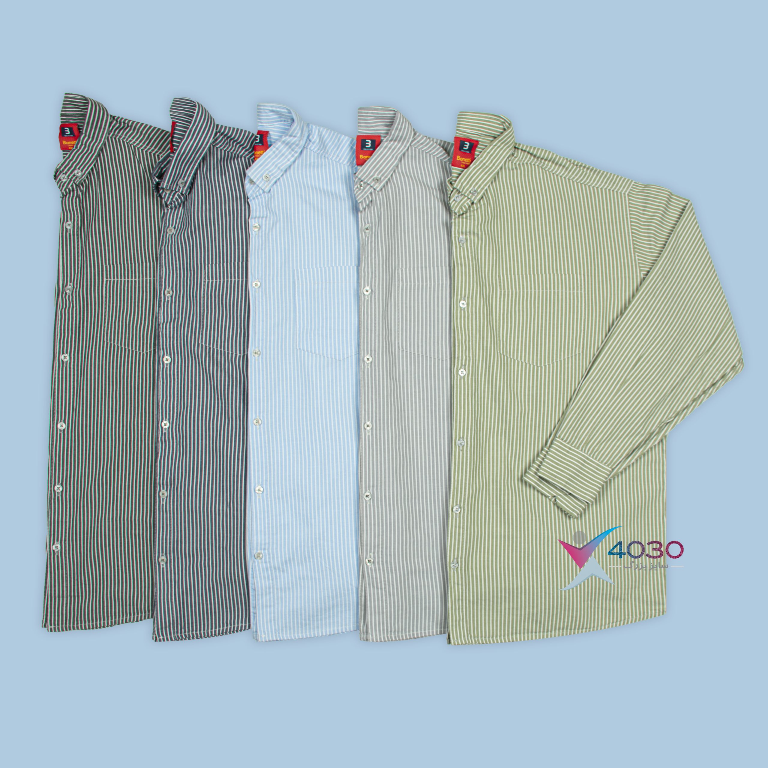 پیراهن راه راه Bonetti اورجینال سایزبزرگ ( 2729 )