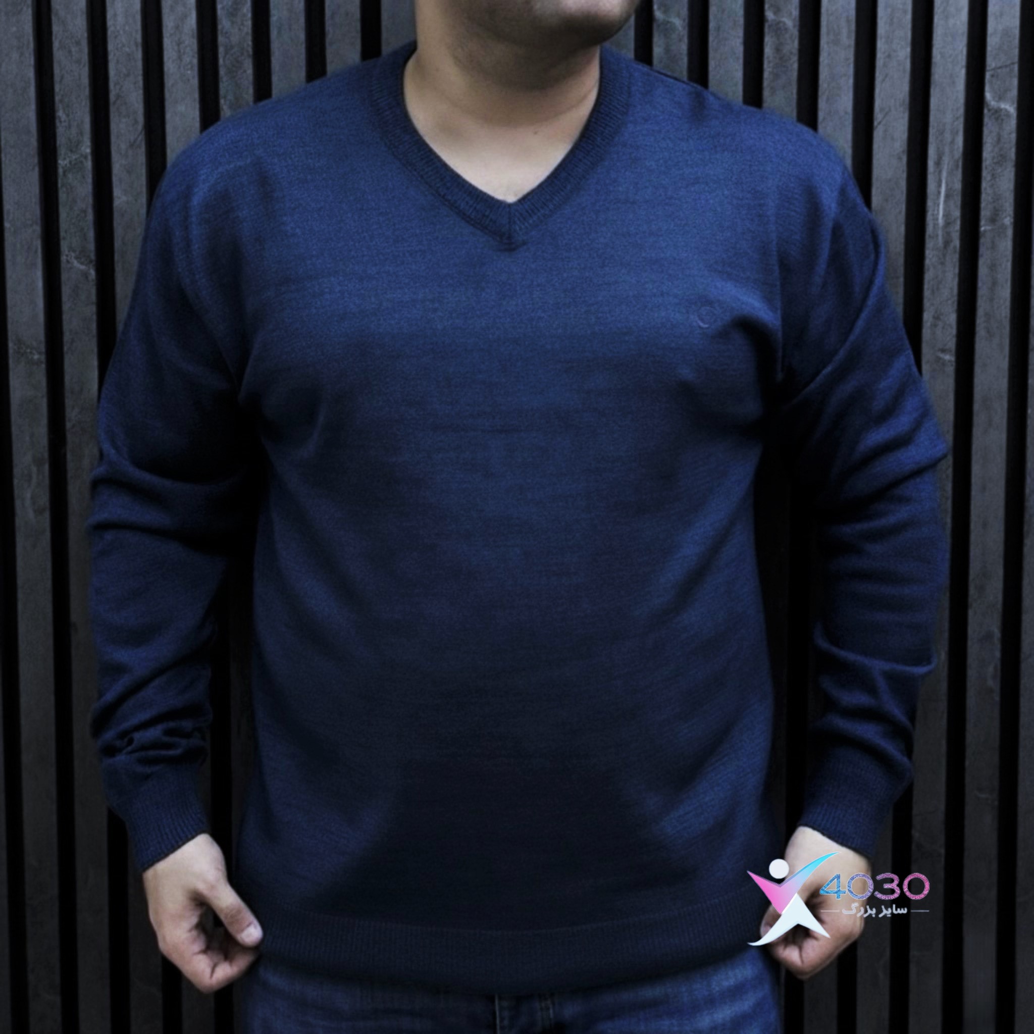 بلوز بافت یقه هفت سایزبزرگ ( 5258 ) - Image 5