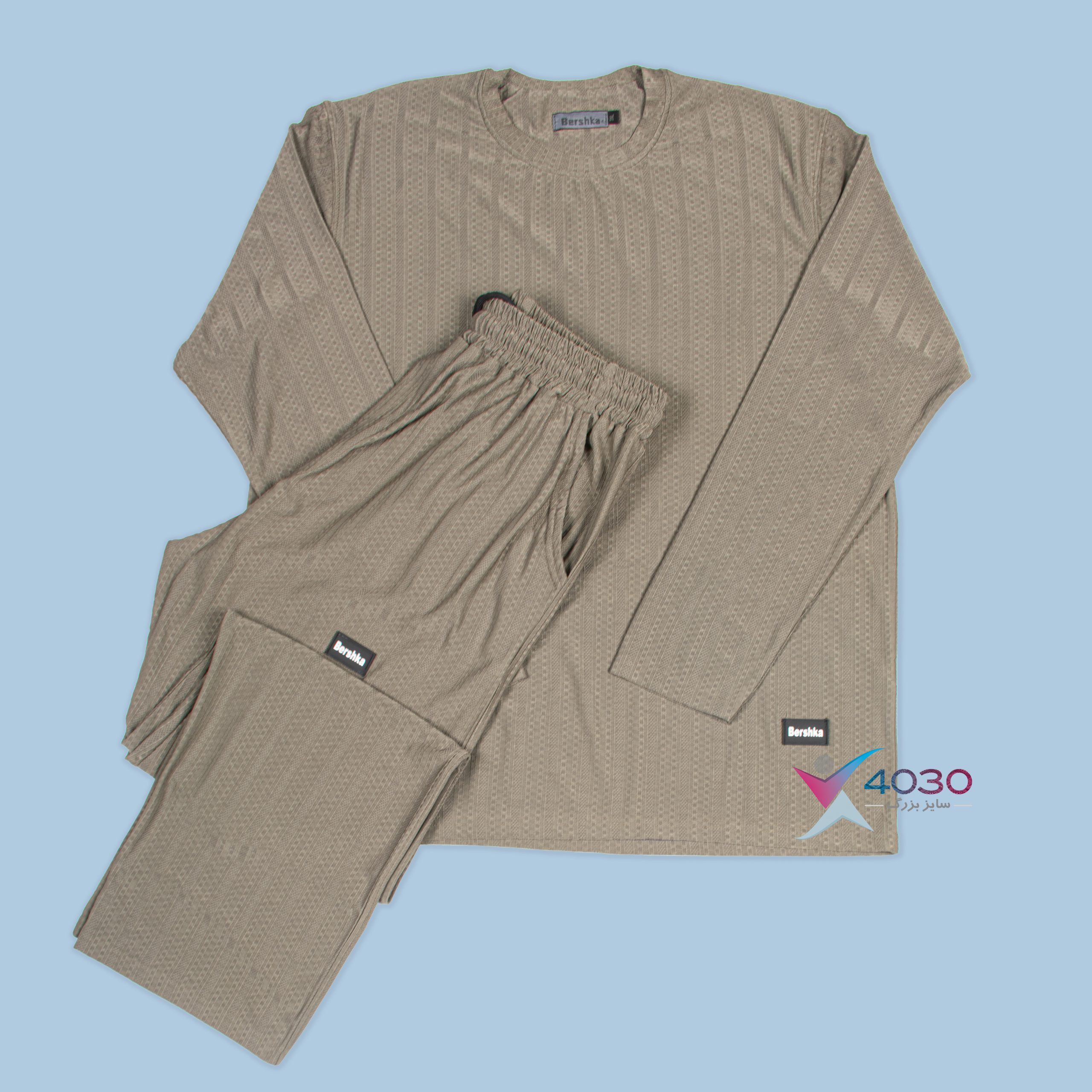 ست بلوز و شلوار Bershka سایزبزرگ ( 8278 )