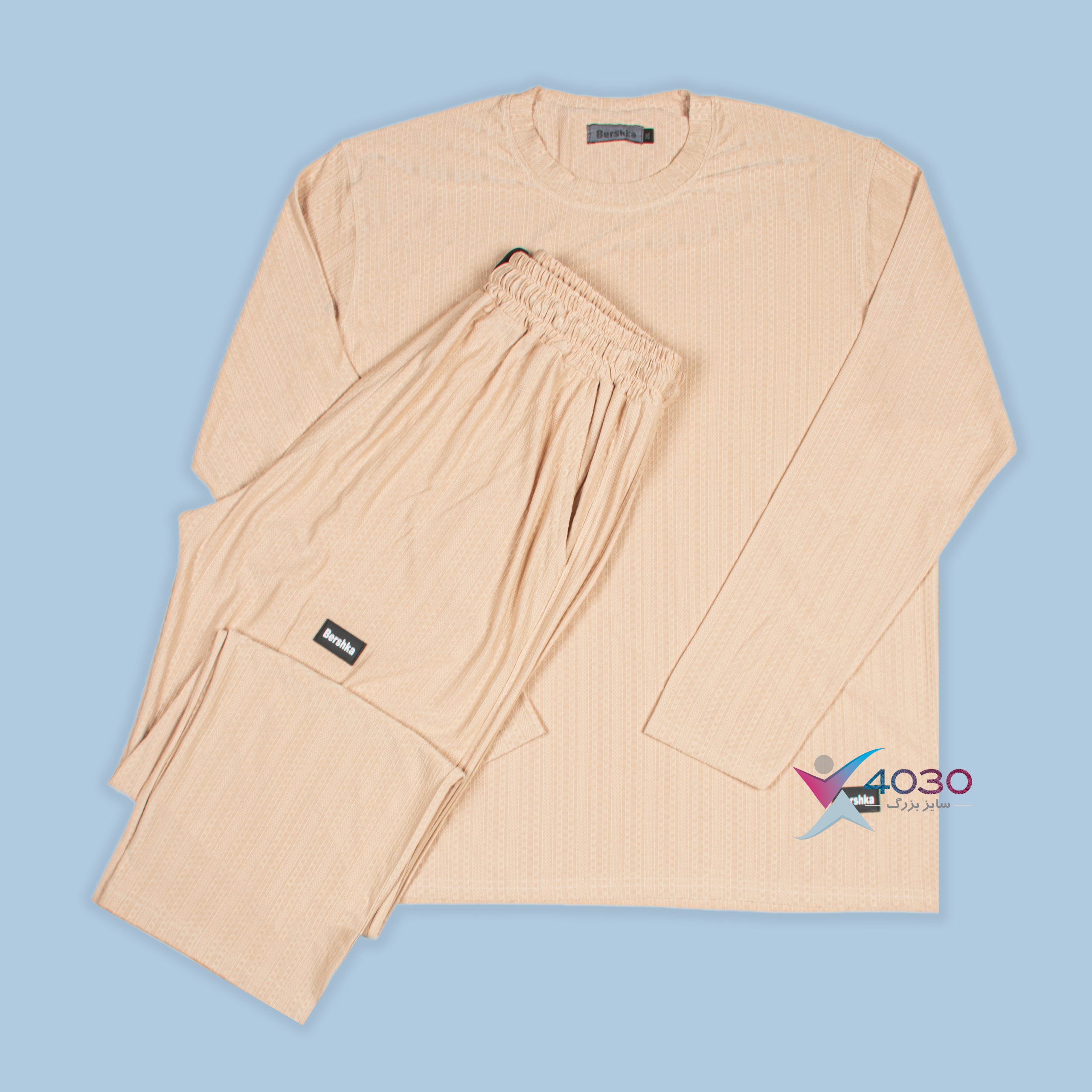 ست بلوز و شلوار Bershka سایزبزرگ ( 8277 )