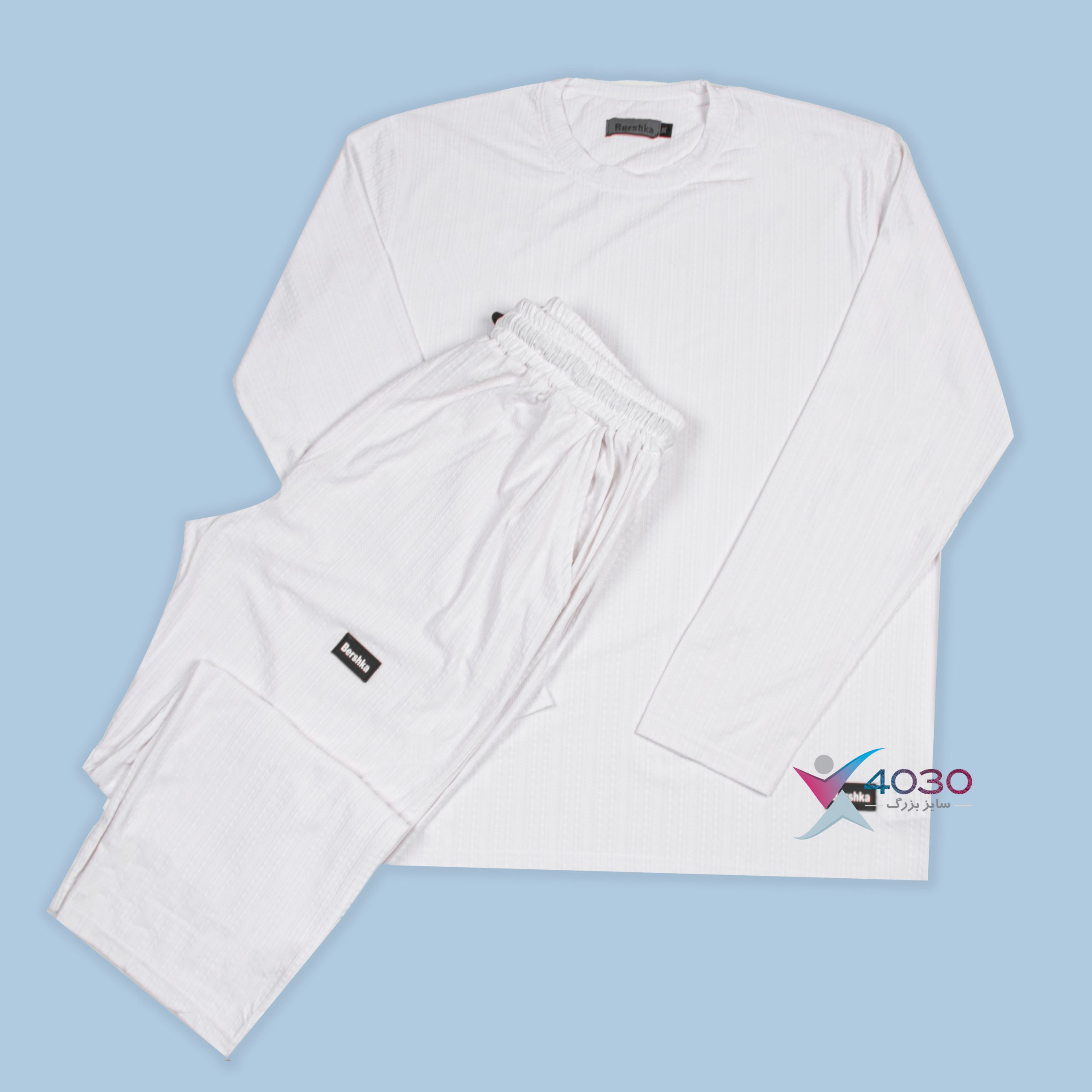 ست بلوز و شلوار Bershka سایزبزرگ ( 8275 )