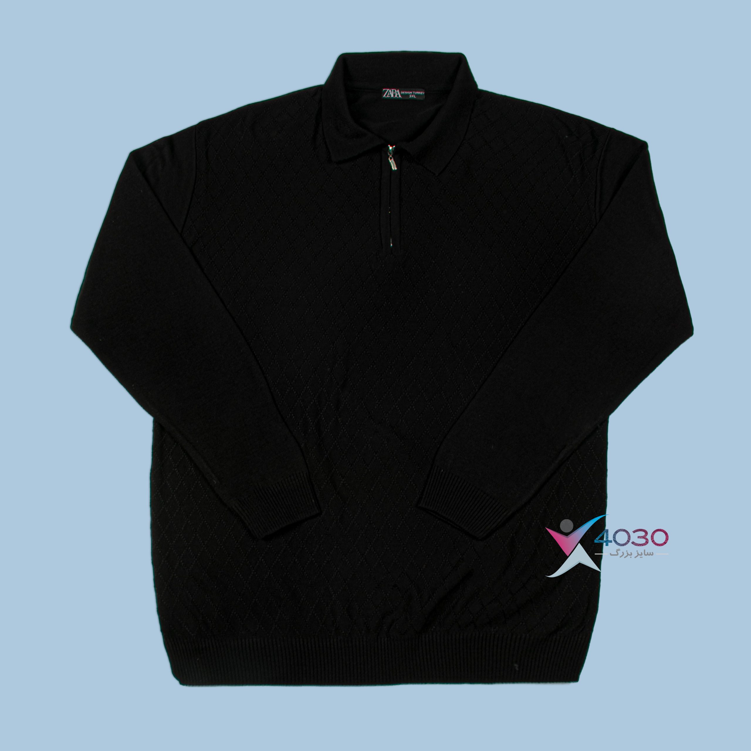 بلوز بافت نیم زیپ ZARA سایزبزرگ ( 5296 ) - Image 17