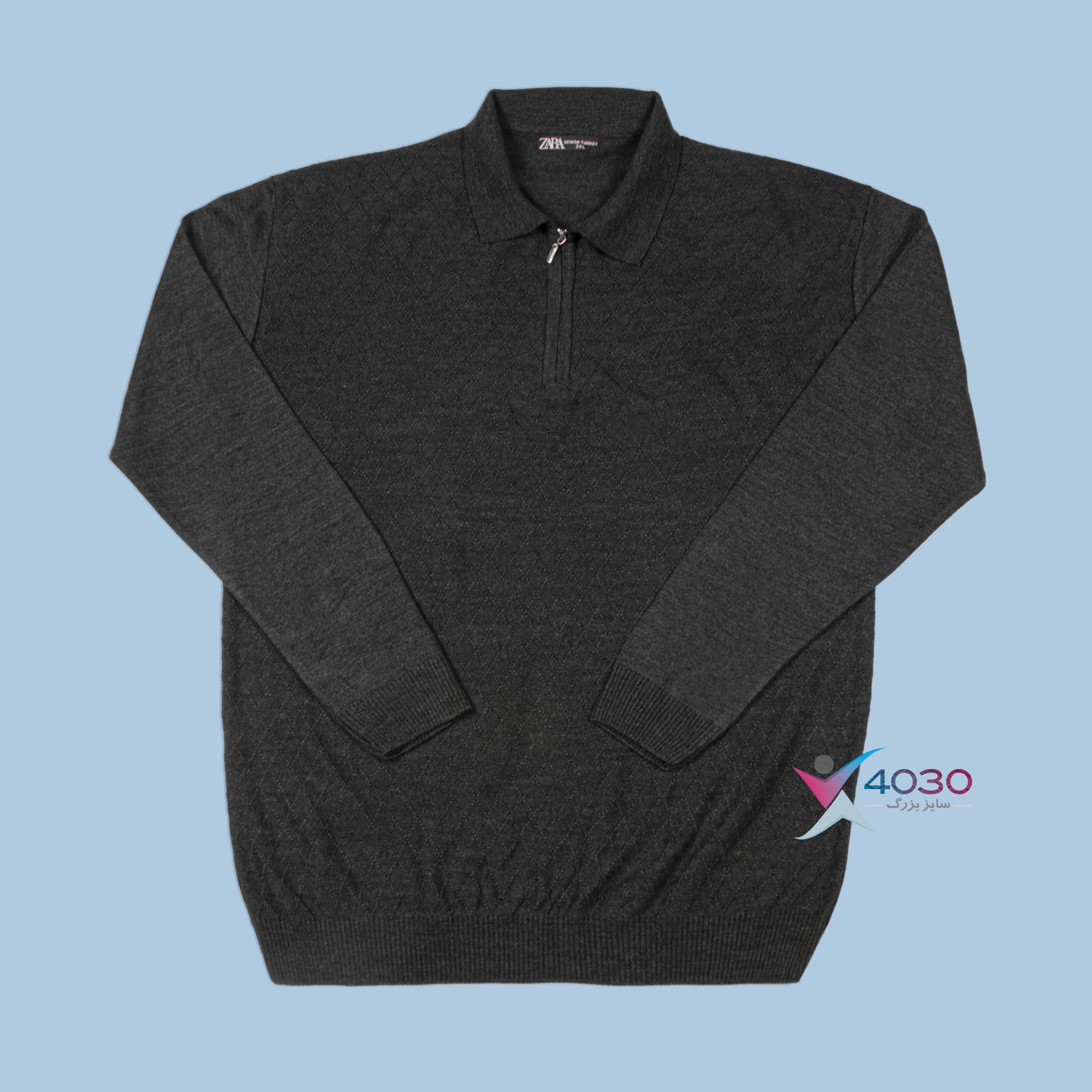 بلوز بافت نیم زیپ ZARA سایزبزرگ ( 5296 ) - Image 15