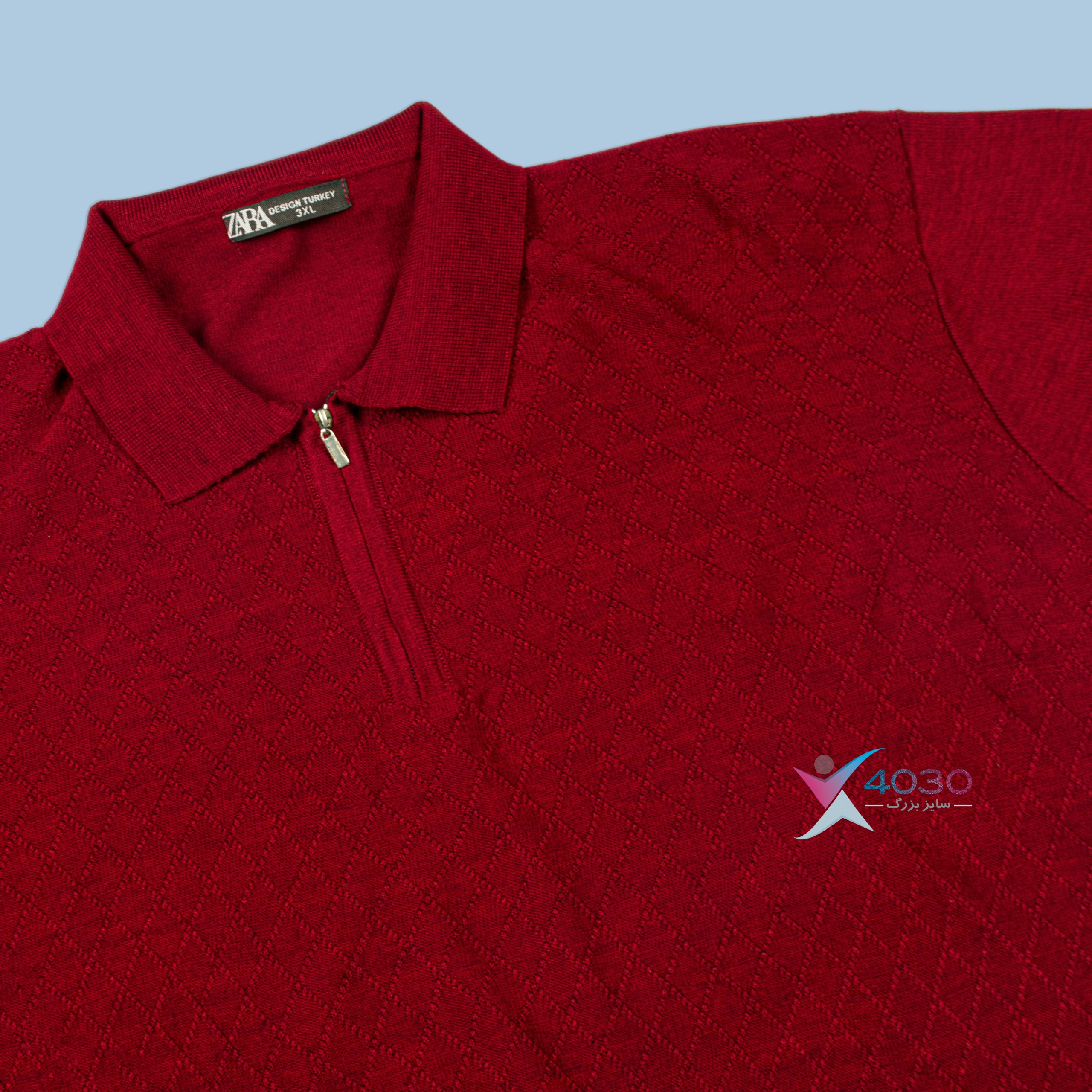 بلوز بافت نیم زیپ ZARA سایزبزرگ ( 5296 ) - Image 10