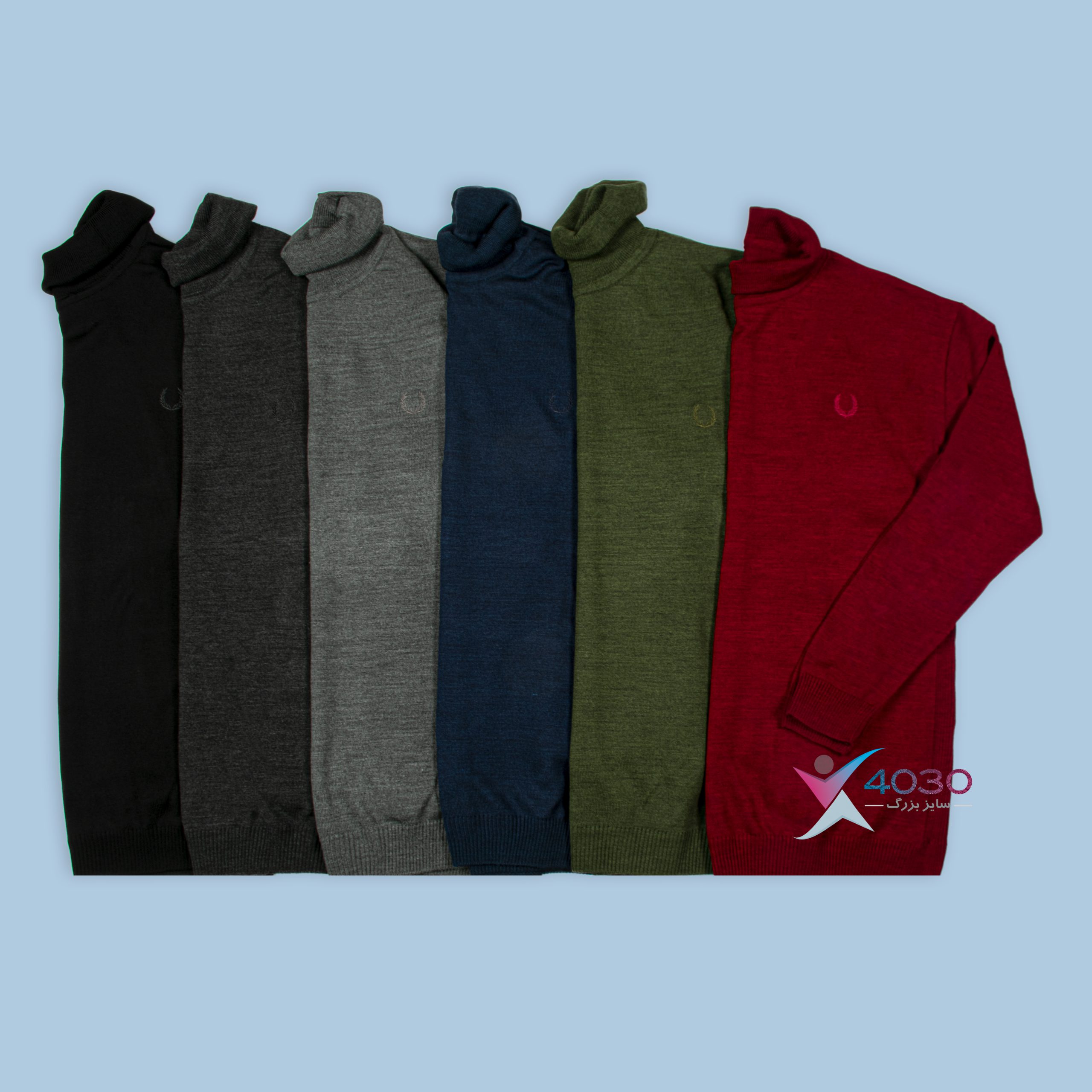 بلوز بافت یقه اسکی WHEAT سایزبزرگ ( 5295 )