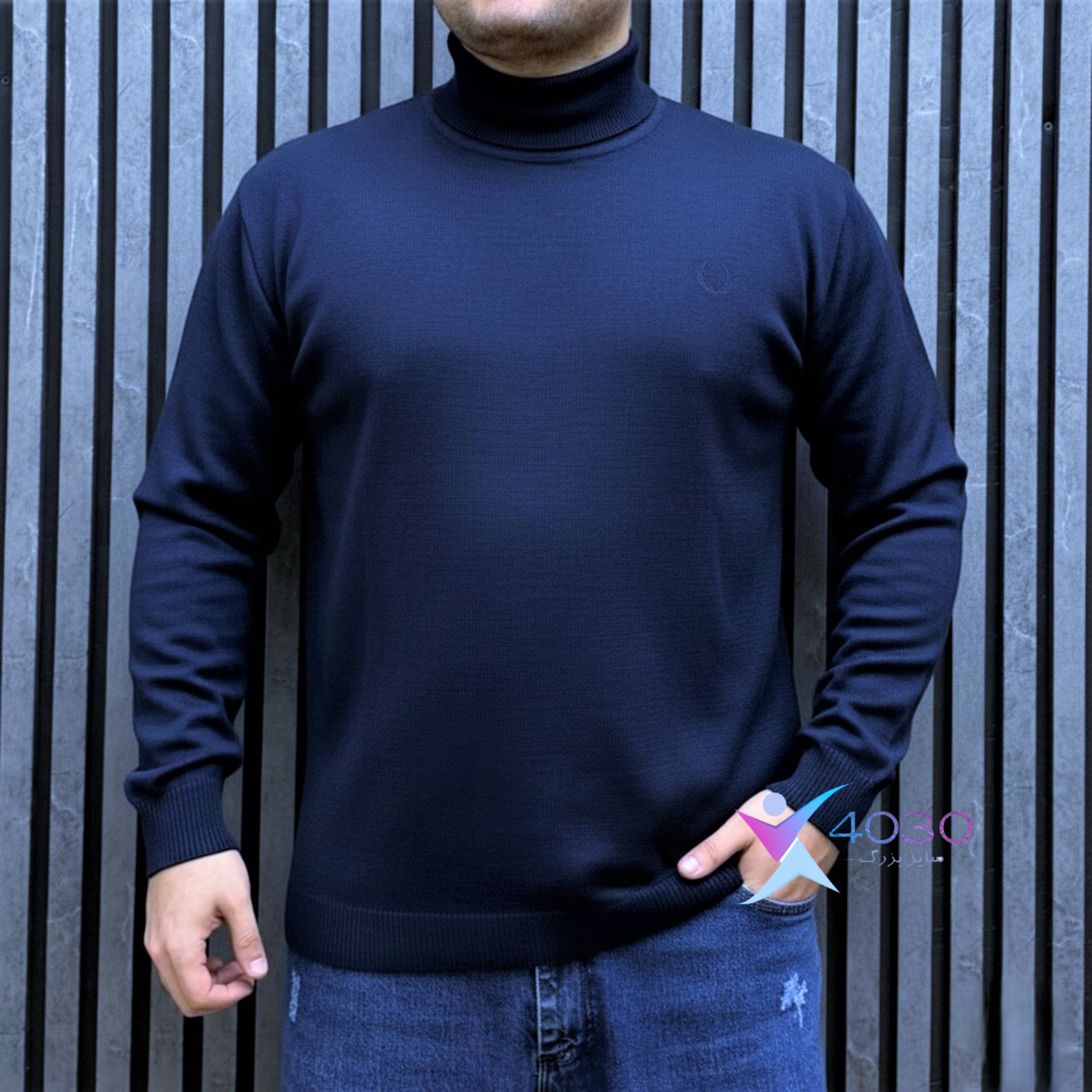 بلوز بافت یقه اسکی WHEAT سایزبزرگ ( 5295 ) - Image 3