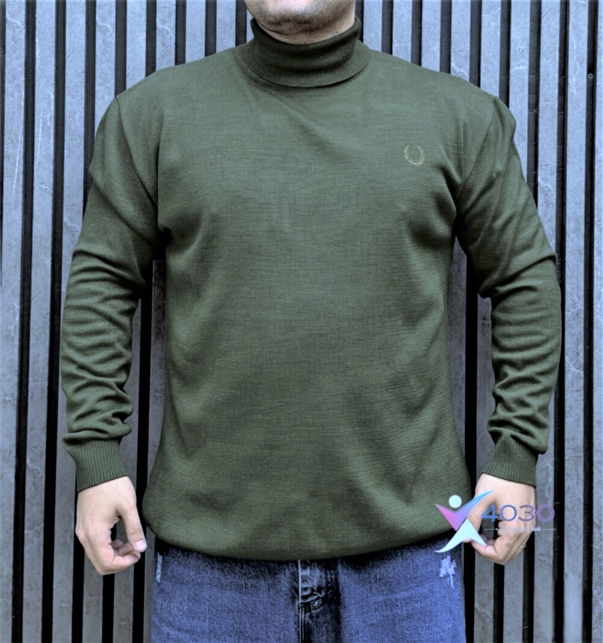 بلوز بافت یقه اسکی WHEAT سایزبزرگ ( 5295 ) - Image 4