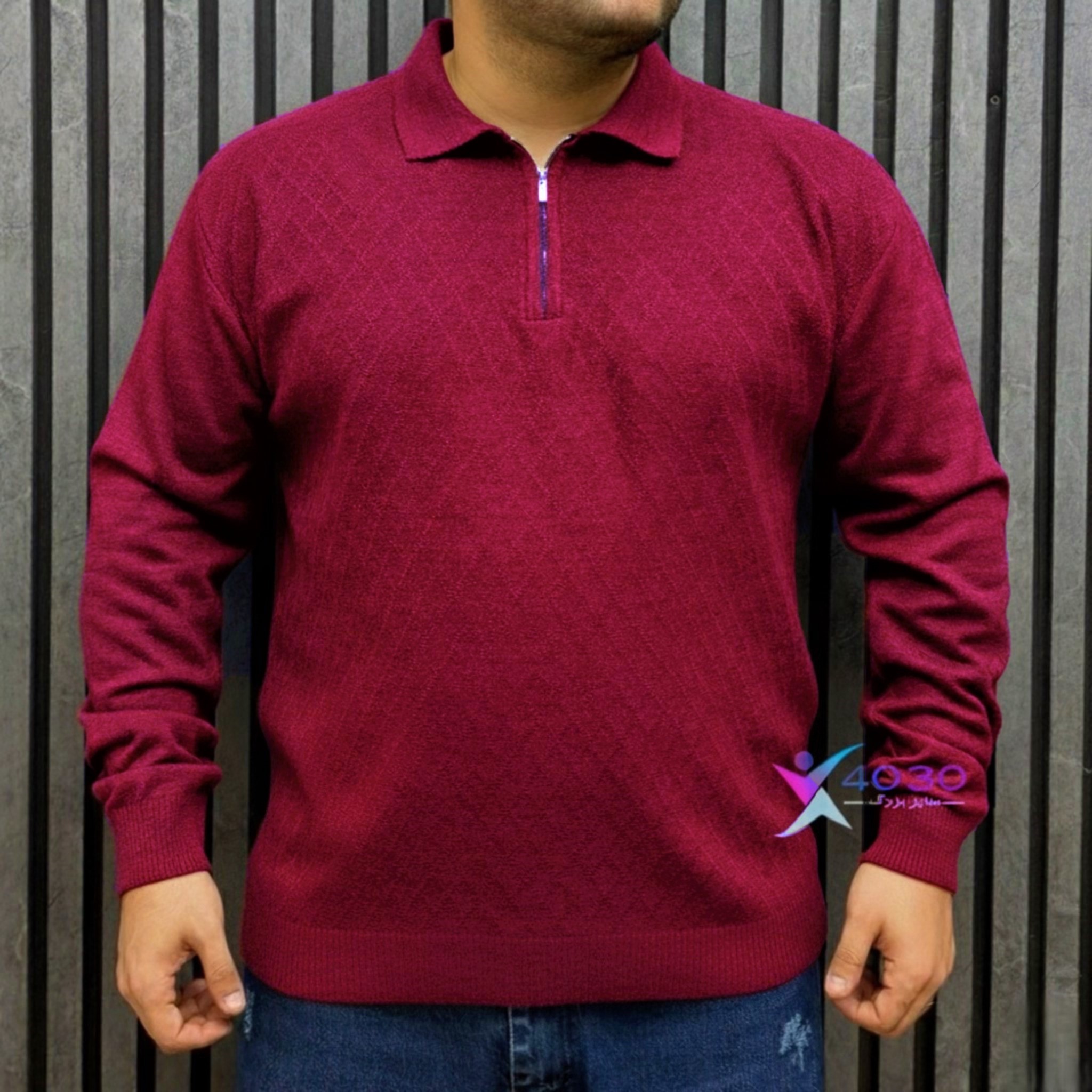 بلوز بافت نیم زیپ ZARA سایزبزرگ ( 5296 ) - Image 7