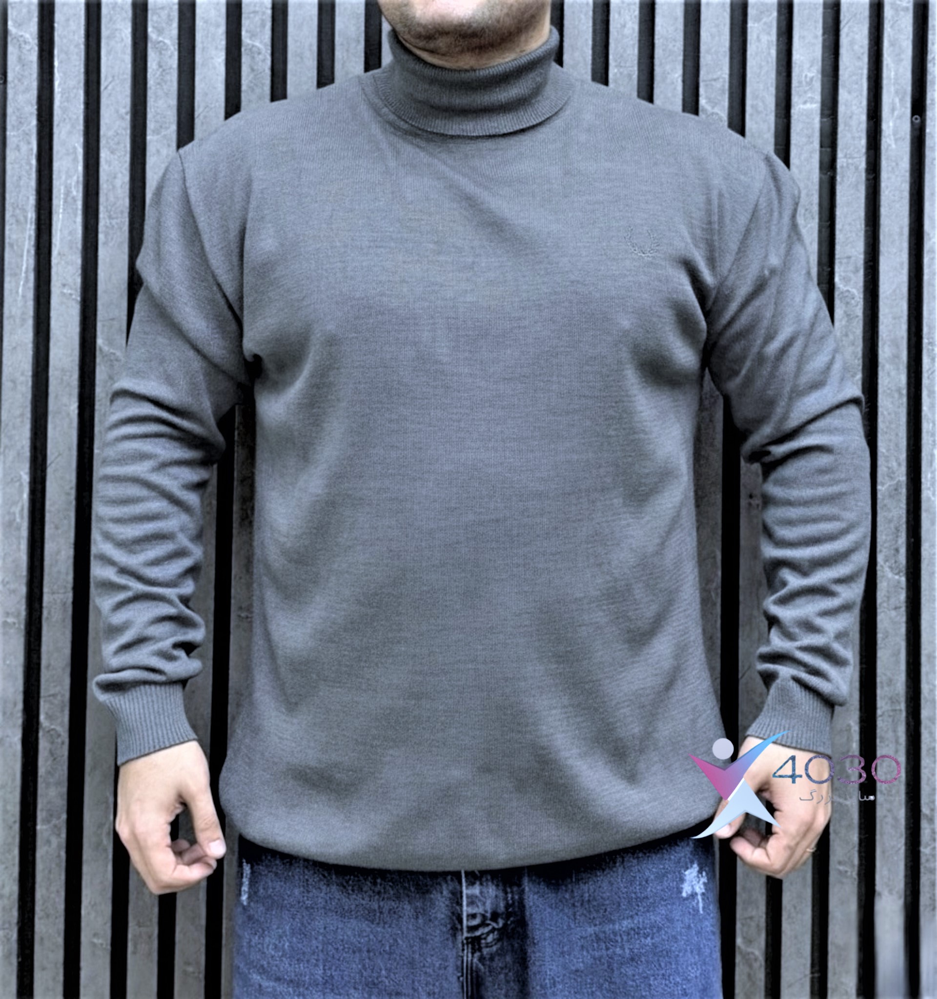 بلوز بافت یقه اسکی WHEAT سایزبزرگ ( 5295 ) - Image 6